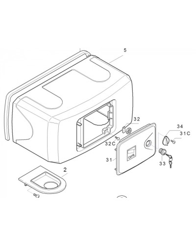 Корпус FERNI пластиковый Came 119RID122 в Тюмени Запчасти для шлагбаумов и автоматики Pintop.ru