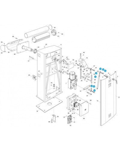 Моторедуктор G4040 Came 119RIG198 в Тюмени Запчасти для шлагбаумов и автоматики Pintop.ru