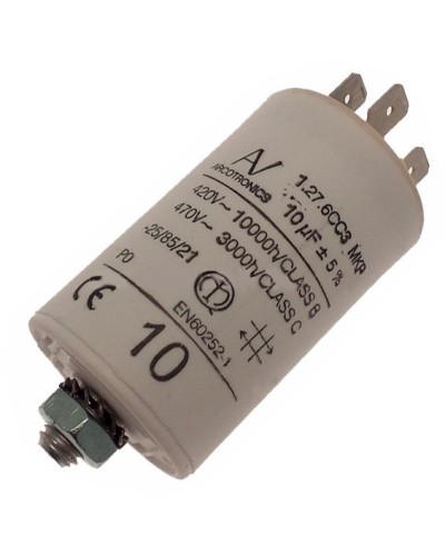 Конденсатор 10 мкФ со сдвоенными выводами и болтом Came 119RIR294 в Тюмени Запчасти для шлагбаумов и автоматики Pintop.ru