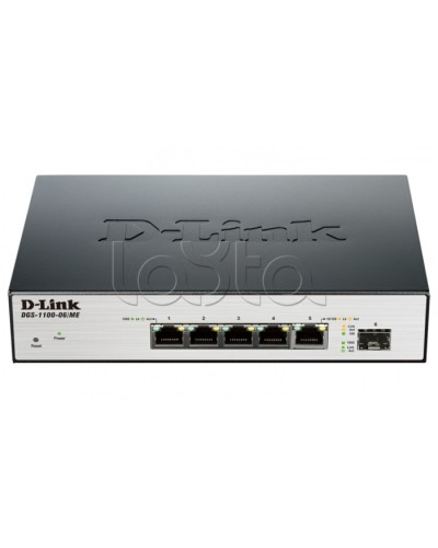 Коммутатор 6-портовый D-Link DGS-1100-06/ME/A1B в Тюмени Коммутаторы Pintop.ru