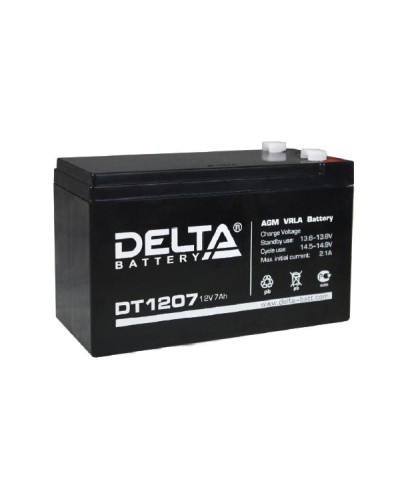 Аккумулятор свинцово-кислотный Delta DT 1207 в Тюмени Электротехническое оборудование Pintop.ru