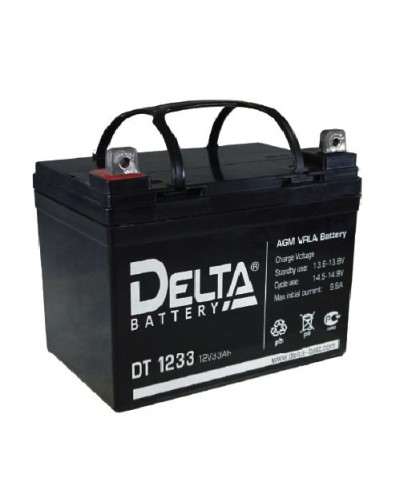 Аккумулятор свинцово-кислотный Delta DT 1233 в Тюмени Электротехническое оборудование Pintop.ru