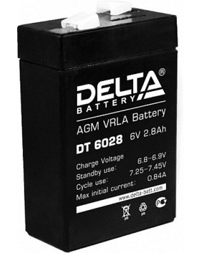 Аккумулятор свинцово-кислотный Delta DT 6028 в Тюмени Электротехническое оборудование Pintop.ru