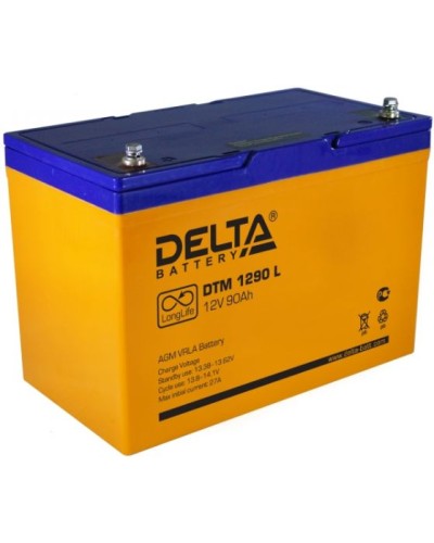 Аккумулятор свинцово-кислотный Delta DTM 1290 L в Тюмени Электротехническое оборудование Pintop.ru