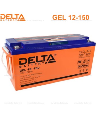 Аккумулятор свинцово-кислотный Delta GEL 12-150 в Тюмени Электротехническое оборудование Pintop.ru