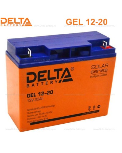 Аккумулятор свинцово-кислотный Delta GEL 12-20 в Тюмени Электротехническое оборудование Pintop.ru