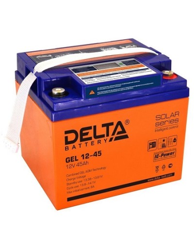 Аккумулятор свинцово-кислотный Delta GEL 12-45 в Тюмени Электротехническое оборудование Pintop.ru