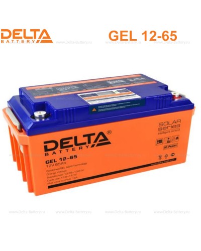 Аккумулятор свинцово-кислотный Delta GEL 12-65 в Тюмени Электротехническое оборудование Pintop.ru