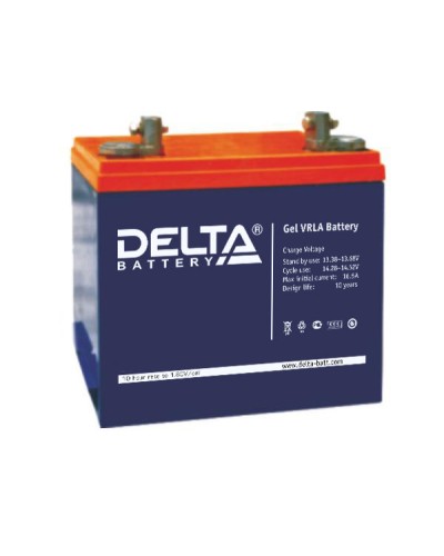 Аккумулятор свинцово-кислотный Delta GX 12-55 в Тюмени Электротехническое оборудование Pintop.ru