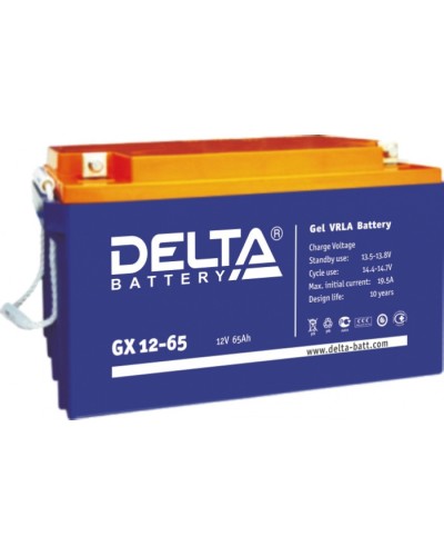 Аккумулятор свинцово-кислотный Delta GX 12-65 в Тюмени Электротехническое оборудование Pintop.ru