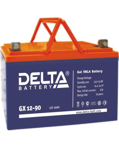 Аккумулятор свинцово-кислотный Delta GX 12-90 в Тюмени Электротехническое оборудование Pintop.ru