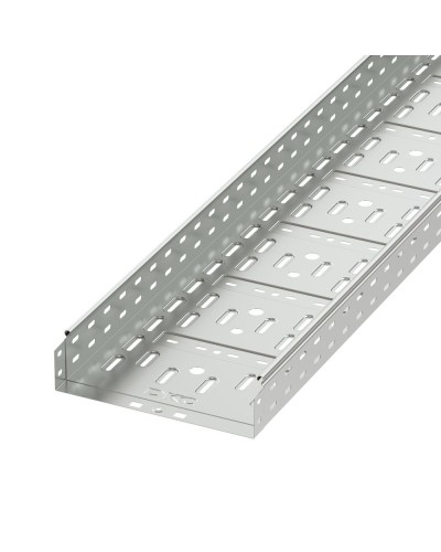 Лоток перфорированный 300х80 L2000, горячеоцинкованный DKC 35315HDZ в Тюмени Кабельные лотки Pintop.ru