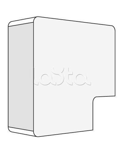 Угол плоский для миниканалов TMC AMP 50x20 DKC 00654 в Тюмени Аксессуары для кабель-канала Pintop.ru