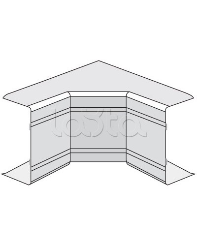Угол внутренний неизменяемый (90°) NIA 40х40 DKC 01822 в Тюмени Аксессуары для кабель-канала Pintop.ru