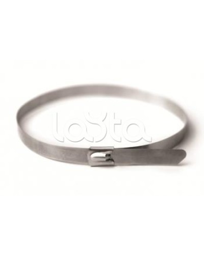 Хомут из нержавеющей стали AISI 304 8х600 DKC 27416 в Тюмени Аксессуары для лотков Pintop.ru