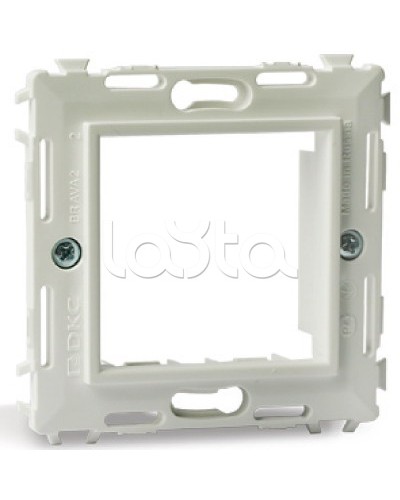 Каркас на 2 модуля (одноместный), черный RAL 9005 DKC (75020N) в Тюмени Аксессуары для кабель-канала Pintop.ru