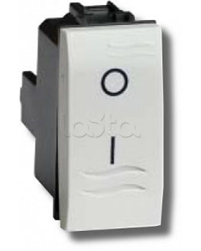 Выключатель двухполюсный белый 1 мод в Тюмени Аксессуары для стоек и шкафов Pintop.ru