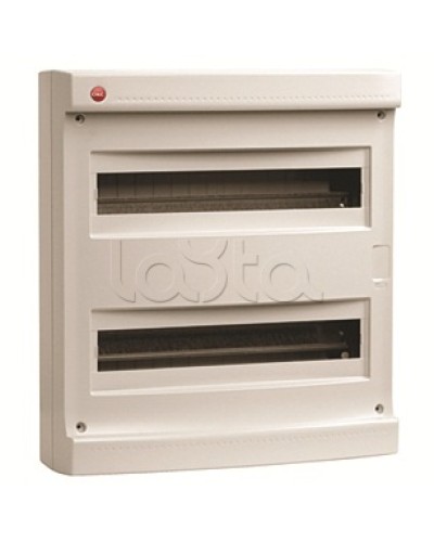 Щиток настен.без двер.36мод.,IP40,сер.,с усил. клем.блок.2х87312 DKC 83736 в Тюмени Боксы для автоматов Pintop.ru