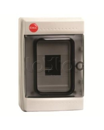 Щиток настенный с дверцей, 4 модуля, IP65, цвет серый DKC 85604 в Тюмени Боксы для автоматов Pintop.ru