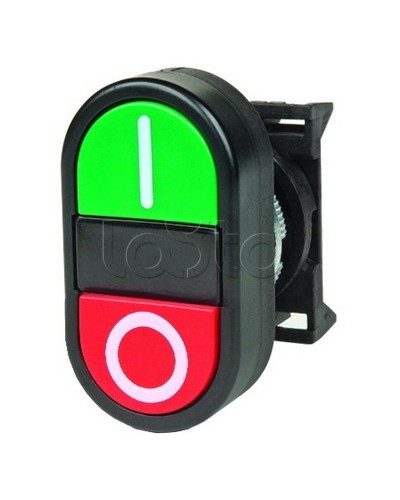 Кнопка двойная плоская, черная DKC ABFTM в Тюмени Кнопки выхода Pintop.ru