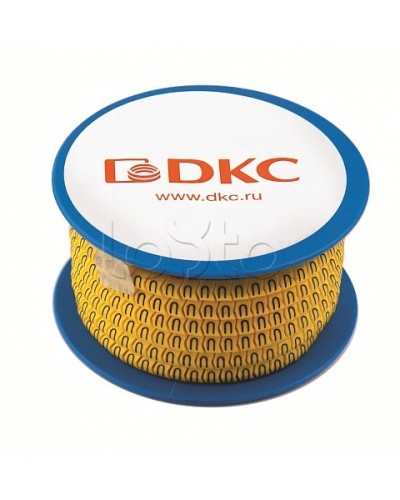 Колечко маркировочное ., 1,3-2,5мм. черное на желтом DKC AZO214BY в Тюмени Крепежные изделия Pintop.ru