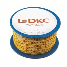 Колечко маркировочное L, 1,3-2,5мм. черное на желтом DKC AZO2LLBY