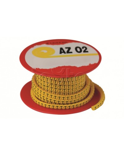 Колечко маркировочное 6, 2.5-4мм. черное на желтом DKC AZO306BY в Тюмени Крепежные изделия Pintop.ru