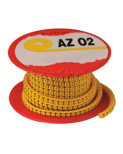 Колечко маркировочное E, 2.5-4мм. черное на желтом DKC AZO3EEBY в Тюмени Крепежные изделия Pintop.ru