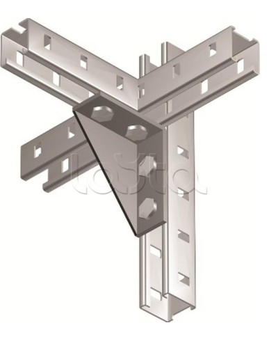 Уголок двойной усиленный левый, горячеоцинкованный DKC BMC1022HDZ в Тюмени Аксессуары для лотков Pintop.ru