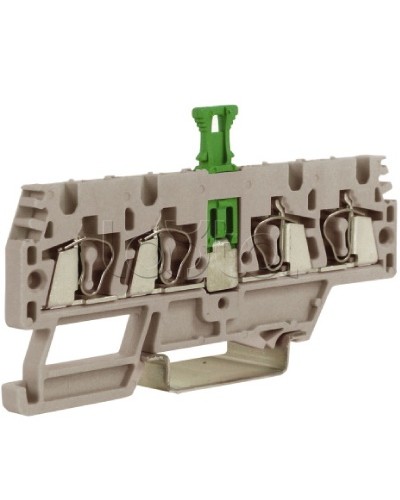 Зажим, 2 ввод/2 вывода, серый 2,5 кв.мм, с размыкателем DKC ZHMS10GR в Тюмени Держатели, клипсы, скобы Pintop.ru