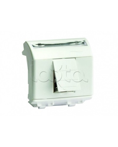 Ком.роз. RJ45 кат.6 экран., 8P8C, Brava, белая, 2мод DKC 76669B в Тюмени Крепежные изделия Pintop.ru