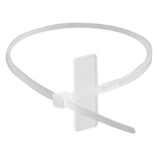 Хомут P6.6 маркировочный, белый, 2,5x100, горизонтальная табличка под замком 24,5x7,8 DKC 252100SR-M