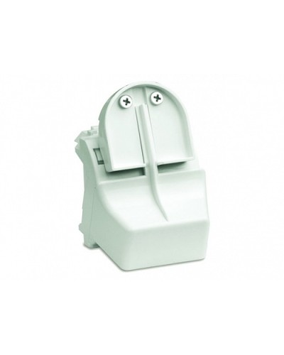 Адаптер для оптоволоконных разъемов 2хST, c системой пломбировки, белый, 2мод. DKC 76618B в Тюмени Аксессуары для стоек и шкафов Pintop.ru