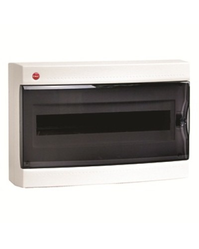 Щиток настенный-18з проз/дв IP40 бел +2 клем.бл ДКС 84918 в Тюмени Боксы для автоматов Pintop.ru