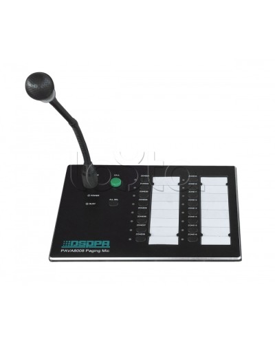 Консоль микрофонная DSPPA PAVA-8008 в Тюмени Система оповещения и трансляции Dsppa Pintop.ru