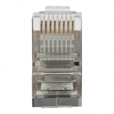 Коннектор (вилка) FTP кат.5e 8P8C универсальная, 15U", 3 зубца, упак 100 шт Datarex DR-3004