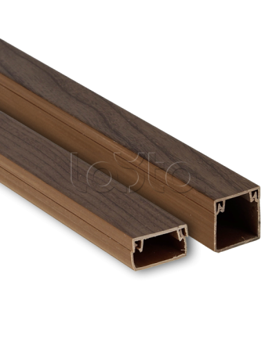 Канал кабельный (40х25) (24 м) темное дерево EKF-Plast (kk-40-25d) в Тюмени Кабель-канал Pintop.ru