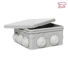 Коробка распределительная КМР-030-014 с крышкой (100х100х50), 10 мембр. вводов IP55 EKF (plc-kmr-030-014)