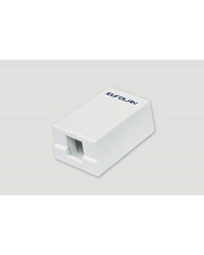 Коробка настенная EuroLan 12B-00-01WT в Тюмени Розетки компьютерные и телефонные Pintop.ru