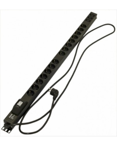 Блок розеток Hyperline SHE-15SH-3IEC-B-2.5EU в Тюмени Блоки розеток Pintop.ru