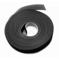 Лента липучка в рулоне, ширина 25 мм Hyperline WASNR-5x25-BK