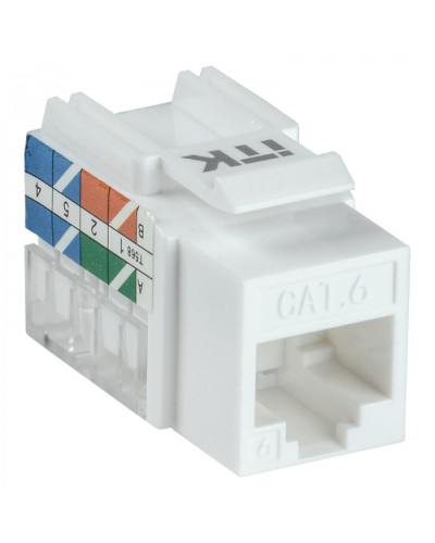 Модуль Keystone Jack кат.5E UTP 110 IDC 90град ITK CS1-1C5EU-11 в Тюмени Модули Keystone Pintop.ru