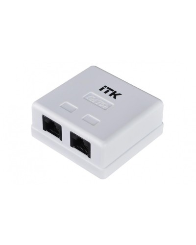 Розетка RJ-45 кат.5е 2-порта ITK CS2-1C5EU-22 в Тюмени Розетки компьютерные и телефонные Pintop.ru