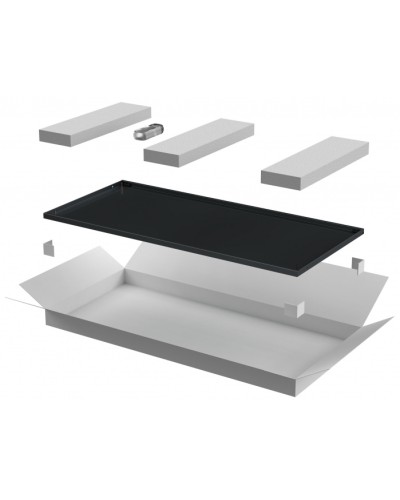 ITK LINEA E Дверь металлическая 600мм шкафа 42U чер. (LE05-42U6X-DM) в Тюмени Аксессуары для стоек и шкафов Pintop.ru