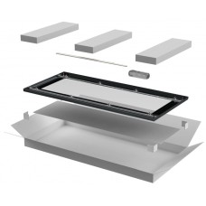 ITK LINEA N Дверь стеклянная 600мм шкафа 18U чер. (LN05-18U6X-DR)