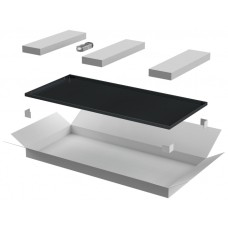 ITK LINEA N Дверь металлическая 600мм шкафа 28U чер. (LN05-28U6X-DM)