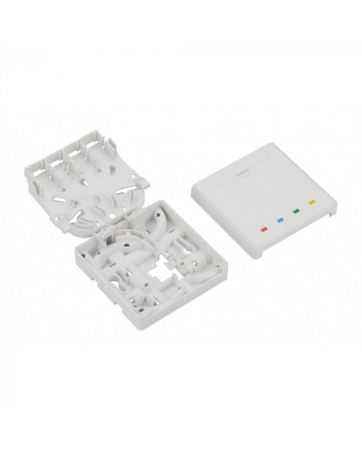 Розетка на DIN-рейку LANMASTER LAN-DRF-4SC/SB-WH в Тюмени Аксессуары для стоек и шкафов Pintop.ru