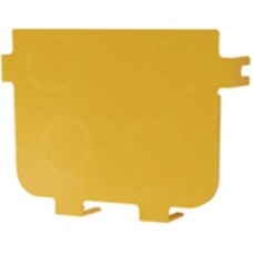 Заглушка оптического лотка торцевая 120 мм, желтая LANMASTER LAN-OT120-ND