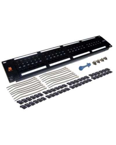 Патч-панель 19, 48 портов RJ-45, категория 6, UTP, 2U LANMASTER LAN-PPL48U6 в Тюмени Патч панель Pintop.ru