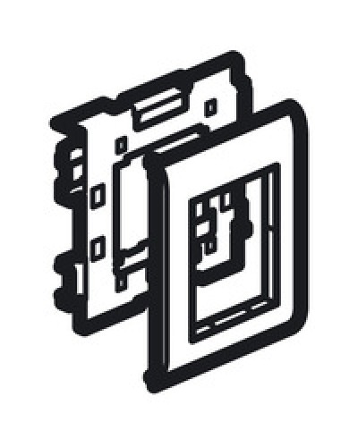 Суппорт Mosaic на 2 модуля 110 мм METRA Legrand (638086) в Тюмени Аксессуары для кабель-канала Pintop.ru